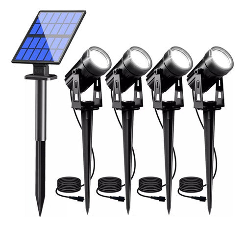 Candela 8 Led Stakes 4W Cool Light + 2 Solar Panels 7385 Round 0