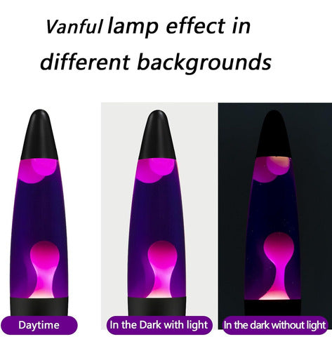 Vanful Lava Lamp With Black Base, Christmas Decoration 3