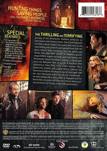 Supernatural - Temporada 12 En Dvd Original 1