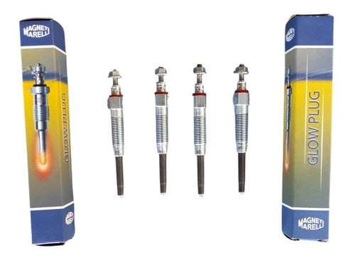 Magneti Marelli 4 Diesel Glow Plugs for Toyota Hilux 0