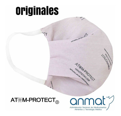 Atom Protect Original Barbijo (Conicet, Uba, Unsam) Pack X5 0