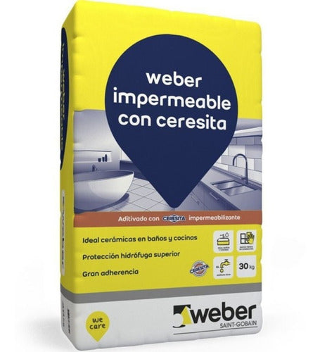 Weber Waterproof Adhesive with Ceresita 30 Kg Sibaco 0