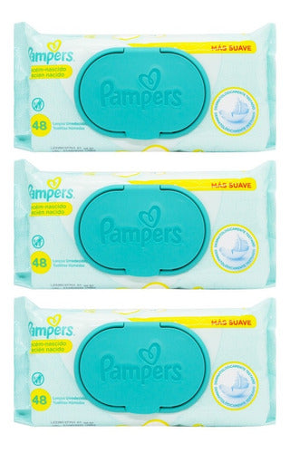 Pampers Kit X3 Wet Wipes for Newborns - Soft and Gentle 0