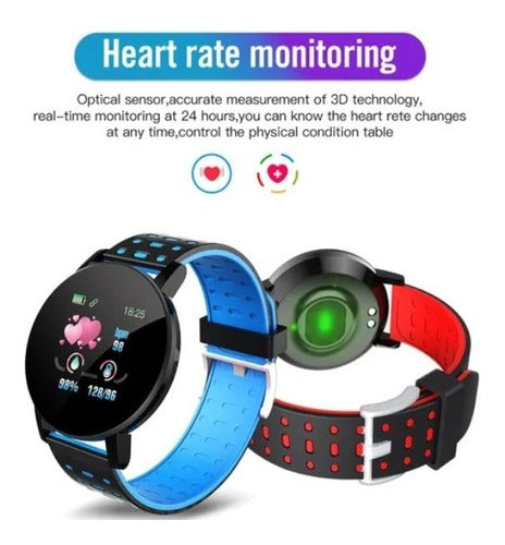 Smartwatch 119+ Plus Intelligent Watch with Blood Pressure Oximeter 6