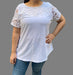 Anaandi Imported Broderie Short Sleeve Blouse Plus Size 0