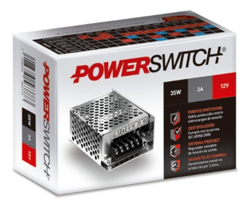 Fuente Power Switching Metalica 12v -3a -macroled - Tira Led 0