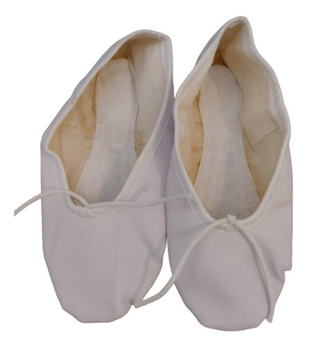 White Adjustable Ballet Shoes - Minassian Brand - Size 37 0