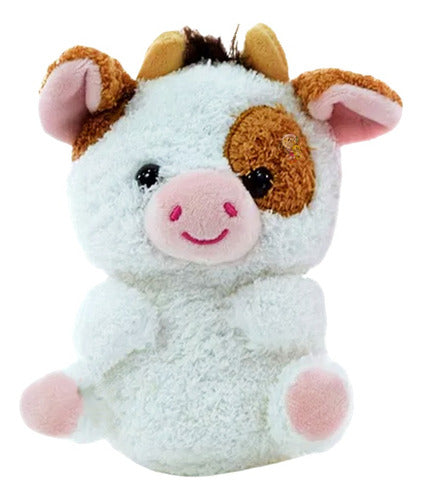 Plush Animals Cow Pig Chick Sheep Soft Cute 0