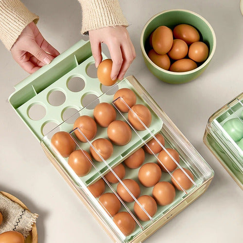 Clicshop Double Layer Egg Organizer 5