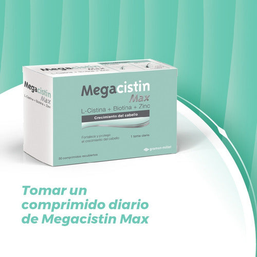 Megacistin Max Pack X 4  Fortalecedor Crecimiento Capilar 3