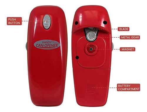 Hystrada Electric Can Opener - Manual Can Opener Without Sharp Edges 1