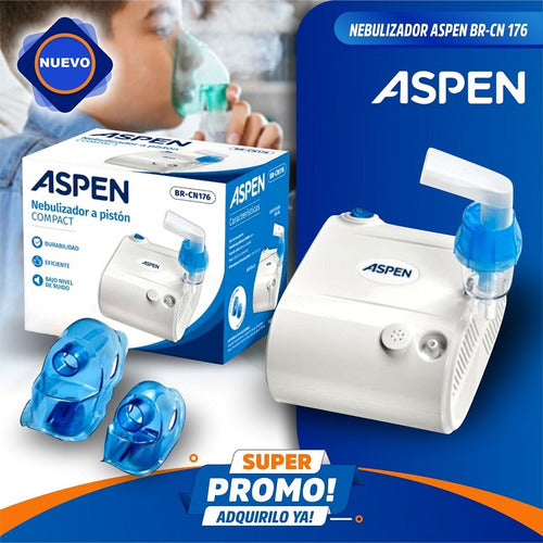 Aspen New 2-in-1 Nebulizer for Kids with Powerful Piston Motor 3