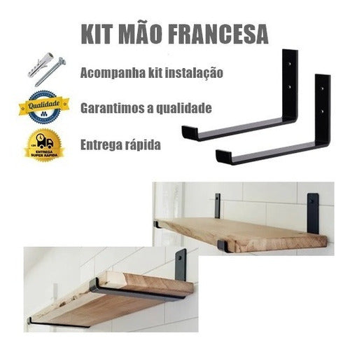 Mão Francesa Invertida 40cm Com 2 Unidades. 3