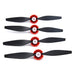 Helices Para Avion Rc Tr-p51.4 Piezas Negras 2