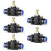 Tailonz Pneumatic Air Flow Control Valve - Straight 6mm Diameter - Pack of 5 6