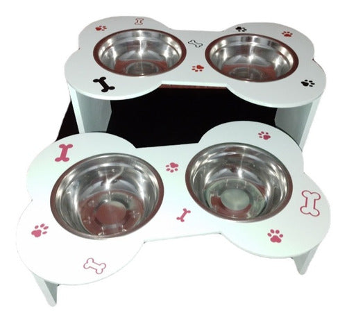 Small Dog Bone-Shaped Feeder 0