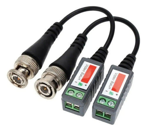 HD Balun Pair with BNC Connector for Security Camera UTP CCTV 0