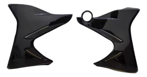 MOTO AVENIDA Deflector Tanque Yamaha Xtz 125 Negro Juego Ch 0