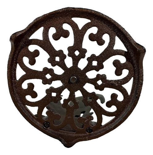 De Leon Collections Brown Rustic Western Cast Iron Paper Towel Holder 3