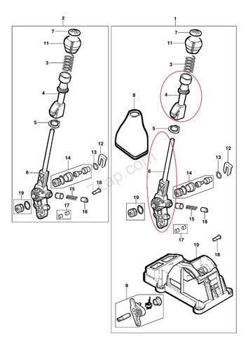 Accesorios Argentino Kit Rep Palanca Cambio Chevrolet Corsa Classic M/n Fun Celta 1