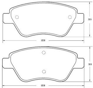 Mazfren Pastillas Freno Para Fiat Stilo 02/ Idea 04/ Siena 02/ Qubo 2