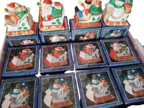 Sleigh Bell Campanas De Navidad Porcelana De Filipinas 0