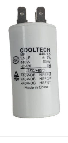 Cooltech Capacitor 1.5 Mf Uf for Air Conditioners / Fans 0