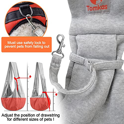 Tomkas Dog Sling Carrier For Small Dogs - Grey (M) 2