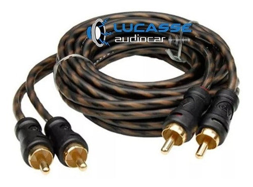 Audiopipe RCA Cable 6 Meters Shielded for Power Woofer 2