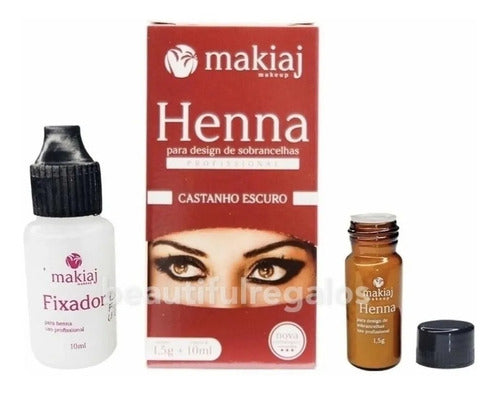 Brow Shaping Kit + Henna + Shapers + Dappen Dish 9
