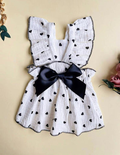 Vestido De Mascota Con Estampado De Corazón. 5