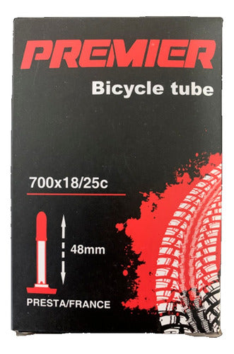 Premier 700x18/23 - Presta Valve - 28" - Bicycle Tire Inner Tube 0