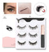 3x Magnetic Eyelashes with 5 Magnets and Magnetic Eyeliner 8