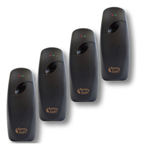 Aero Soft Battery Operated Automatic Aromatic Diffuser Black X4 0