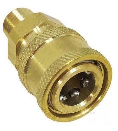 Conector Bico De Engate Rápido Dourado Rosca 1/4 Detailer 1