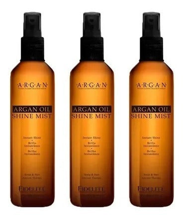 Fidelité Brillo Instantáneo Argán Oil Shine Mist 120ml - Kit X 3 1