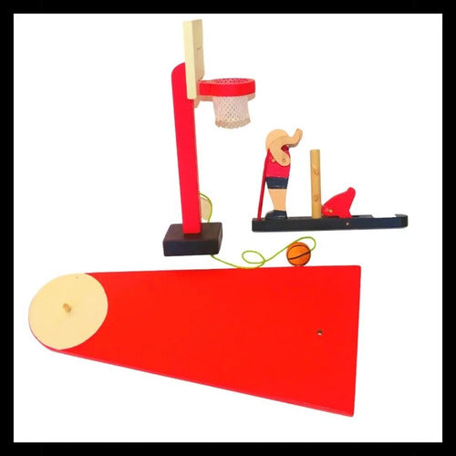 MLC Wooden Tabletop Basketball Game 2