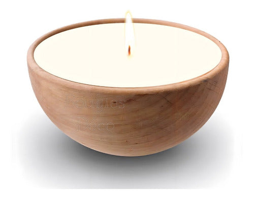 Velas Muy Aromáticas Cuenco Madera Soja - Capuccino 0