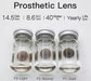 Generic Prosthetic Contact Lenses Annual Brown Tone with Iris 5