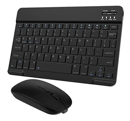 Tohakata Small Bluetooth Keyboard and Mouse Combo for Android Tablet - Black 0