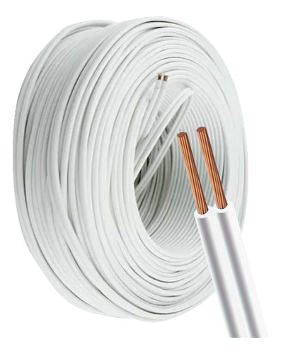 White Parallel Bipolar Cable 2x1.5mm x 10 Meters 0