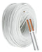 White Parallel Bipolar Cable 2x1.5mm x 10 Meters 0