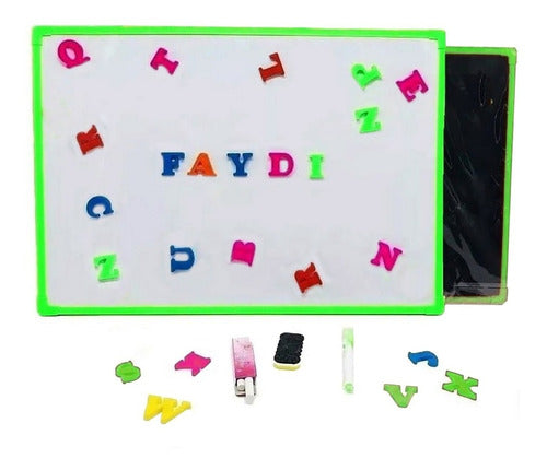 FAYDI TOYS Pizarra Magnetica Tiza Y Marcador Y Letras 35x25 Bigshop 3