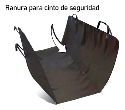 Mascopado Accesorios Funda Cubre Asiento Auto Perro Mascota Ranura Cinto + Cierre 1