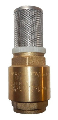 Europe 1 1/2" Bronze Foot Check Valve with Detachable Stainless Steel Filter 0