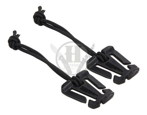 Black Polymer Tactical Elastic Hook MOLLE Universal Holder 0