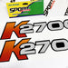 Par De Adesivo Compatível Com K2700 Bongo Emblema Lateral 3