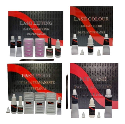 Lash Original Kit Permanente + Lifting + Tintura + Laminado 0