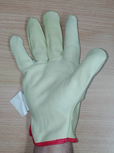 Cowhide Leather Work Gloves 1/2 Walk Size 8 - Dozen Sale 1