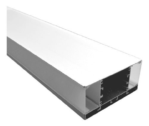 Aluminum Bidirectional LED Strip Hanging Profile x2m 0